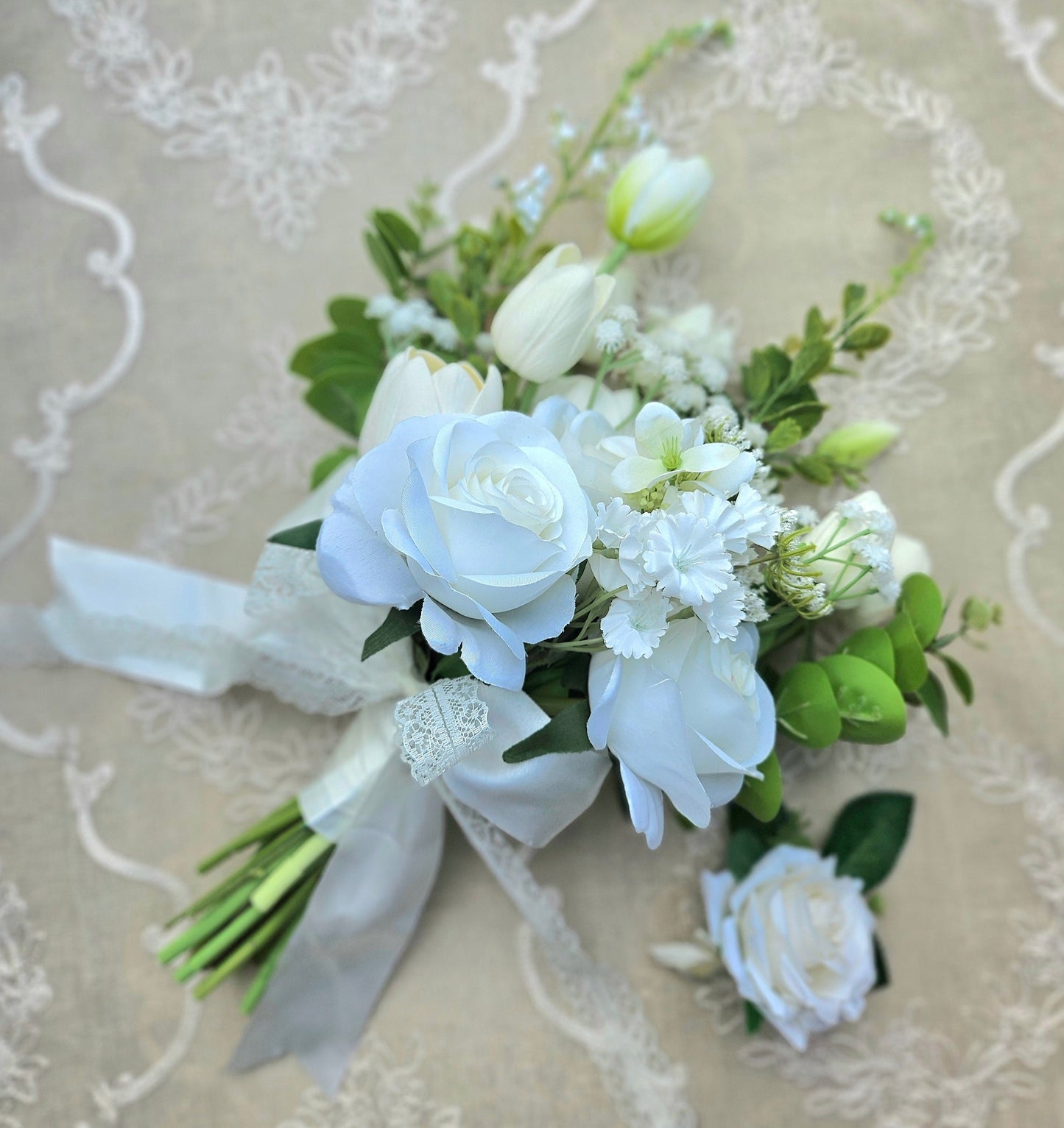 Crafted Bridal Bouquet With Boutonniere - Edition 1