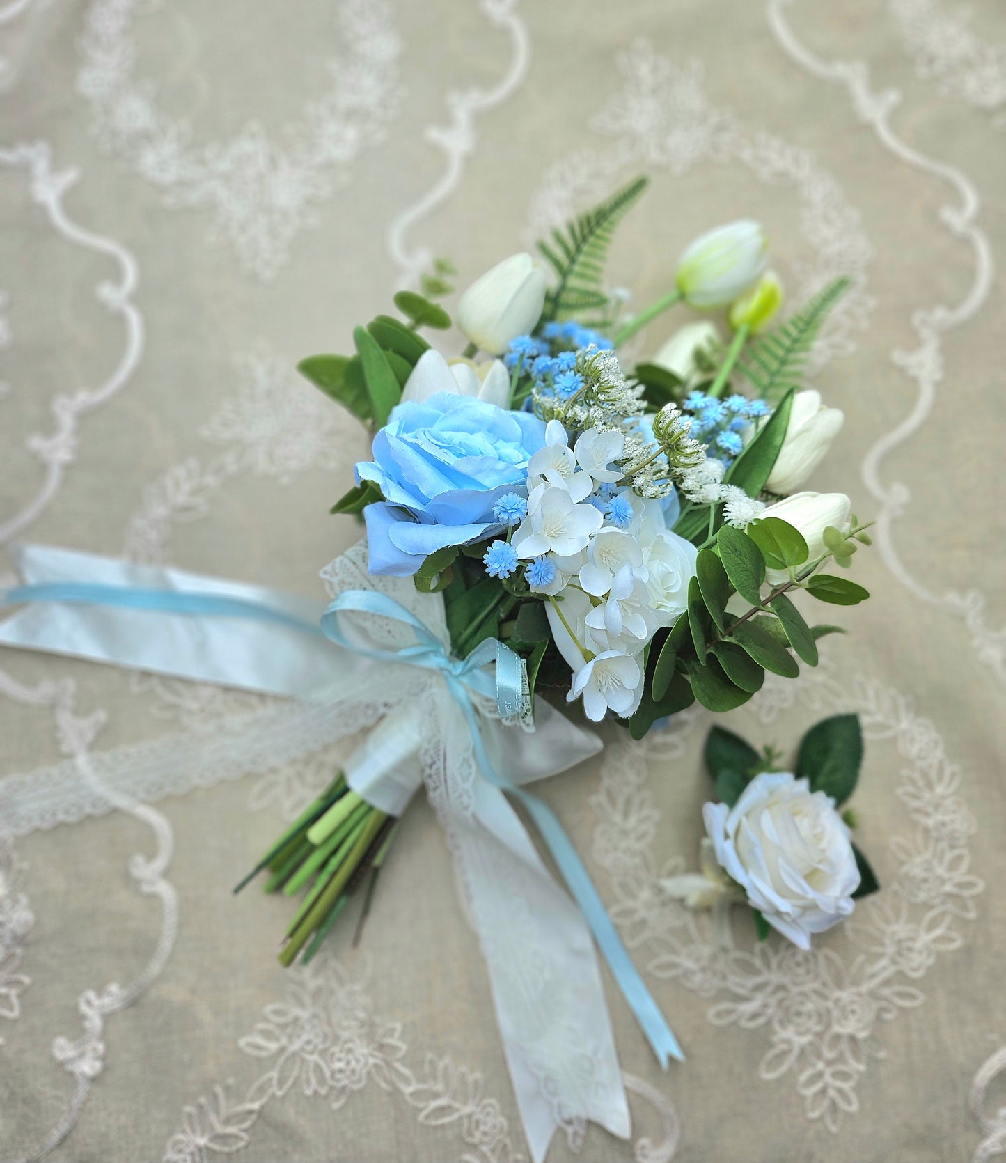 Crafted Bridal Bouquet With Boutonniere - Edition 2