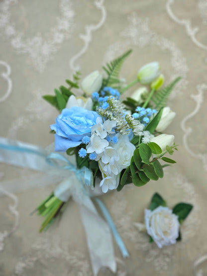 Crafted Bridal Bouquet With Boutonniere - Edition 2