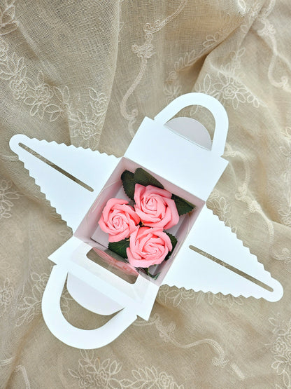 Crafted Flower Gift Box - PEACH