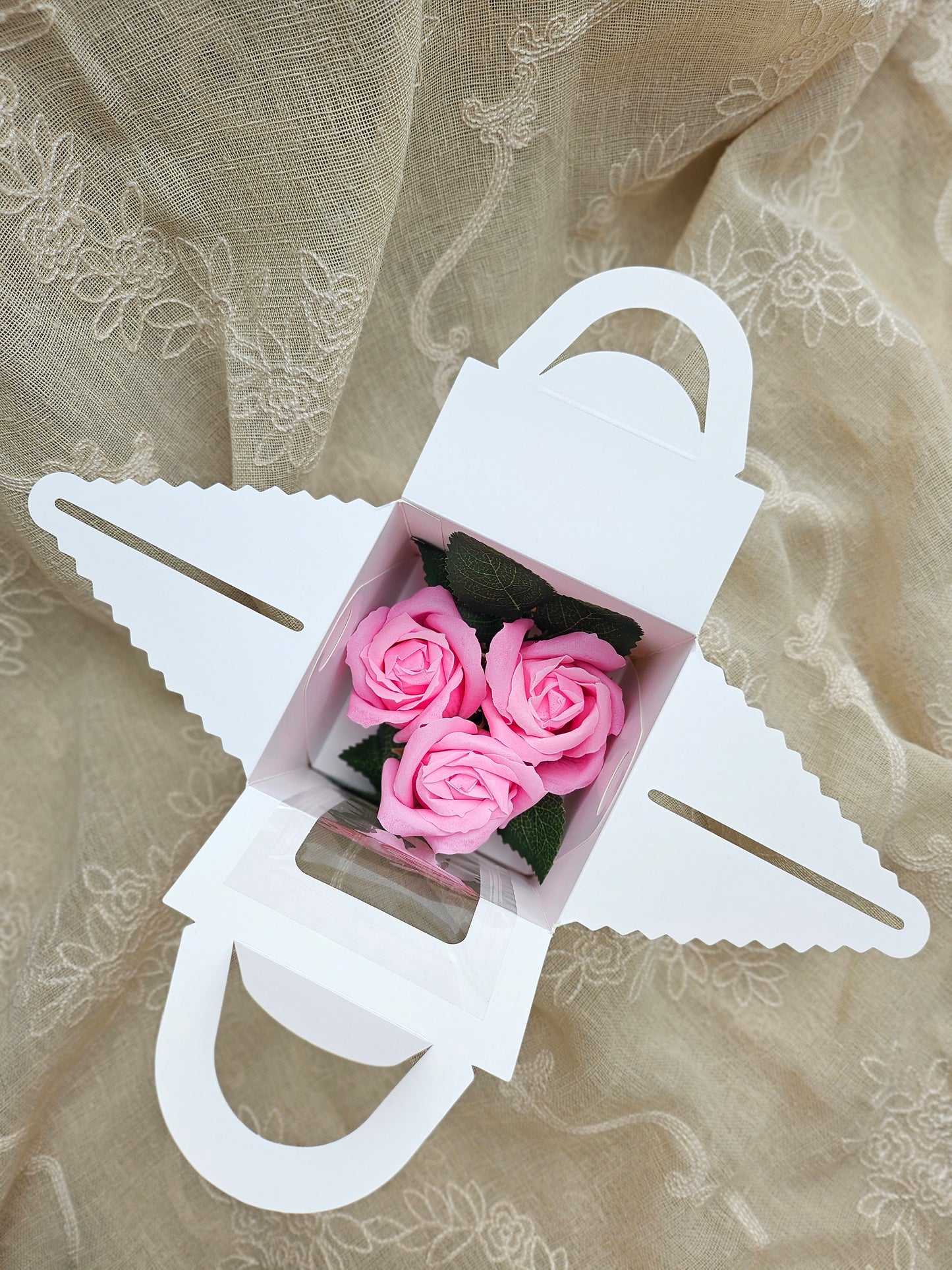 Crafted Flower Gift Box - PINK