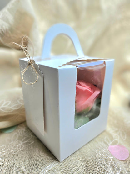 Crafted Flower Gift Box - PEACH