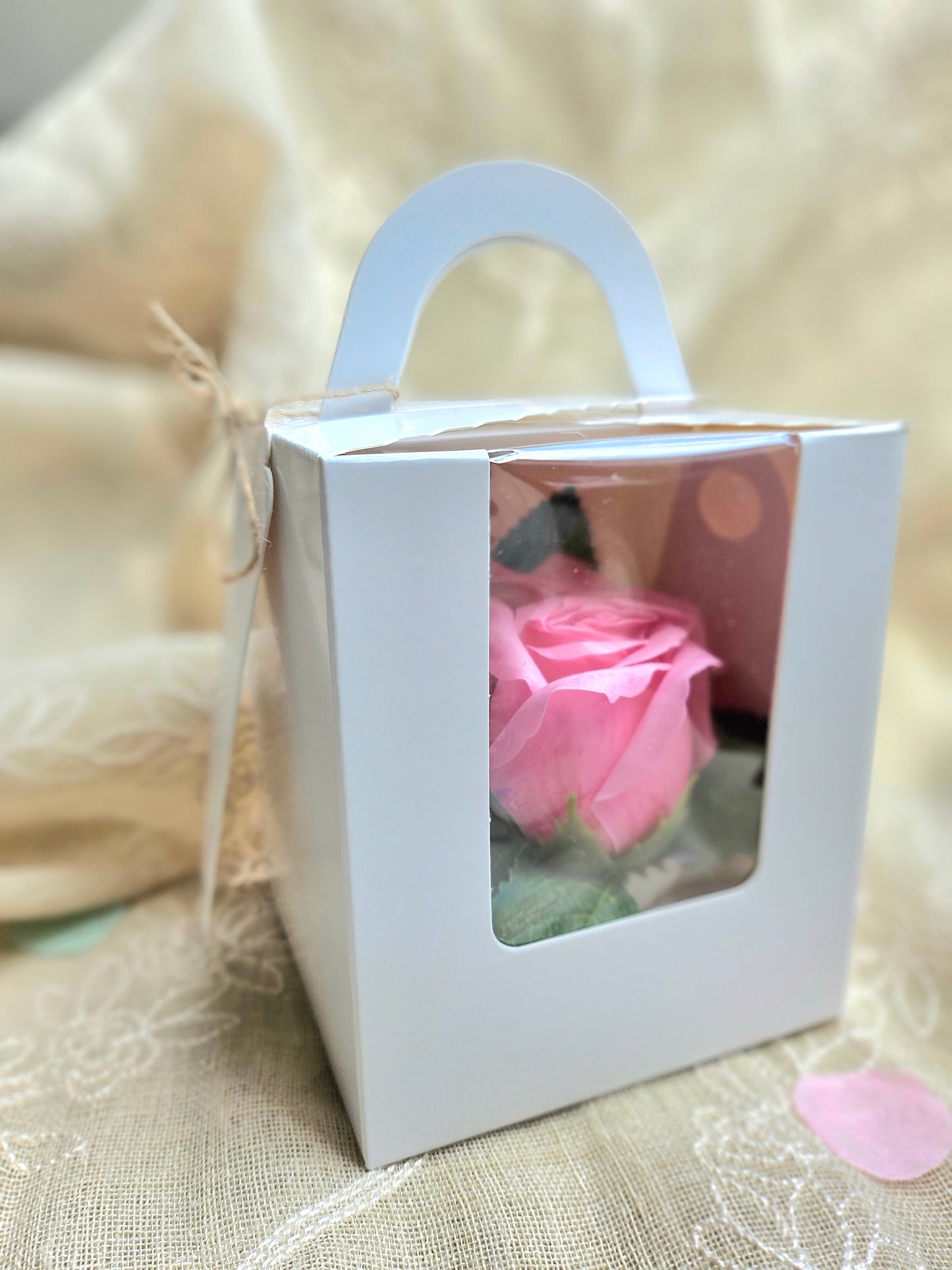 Crafted Flower Gift Box - PINK