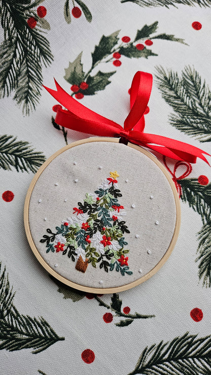 Embroidered Christmas Ornament, Art Display