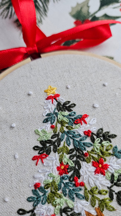 Embroidered Christmas Ornament, Art Display