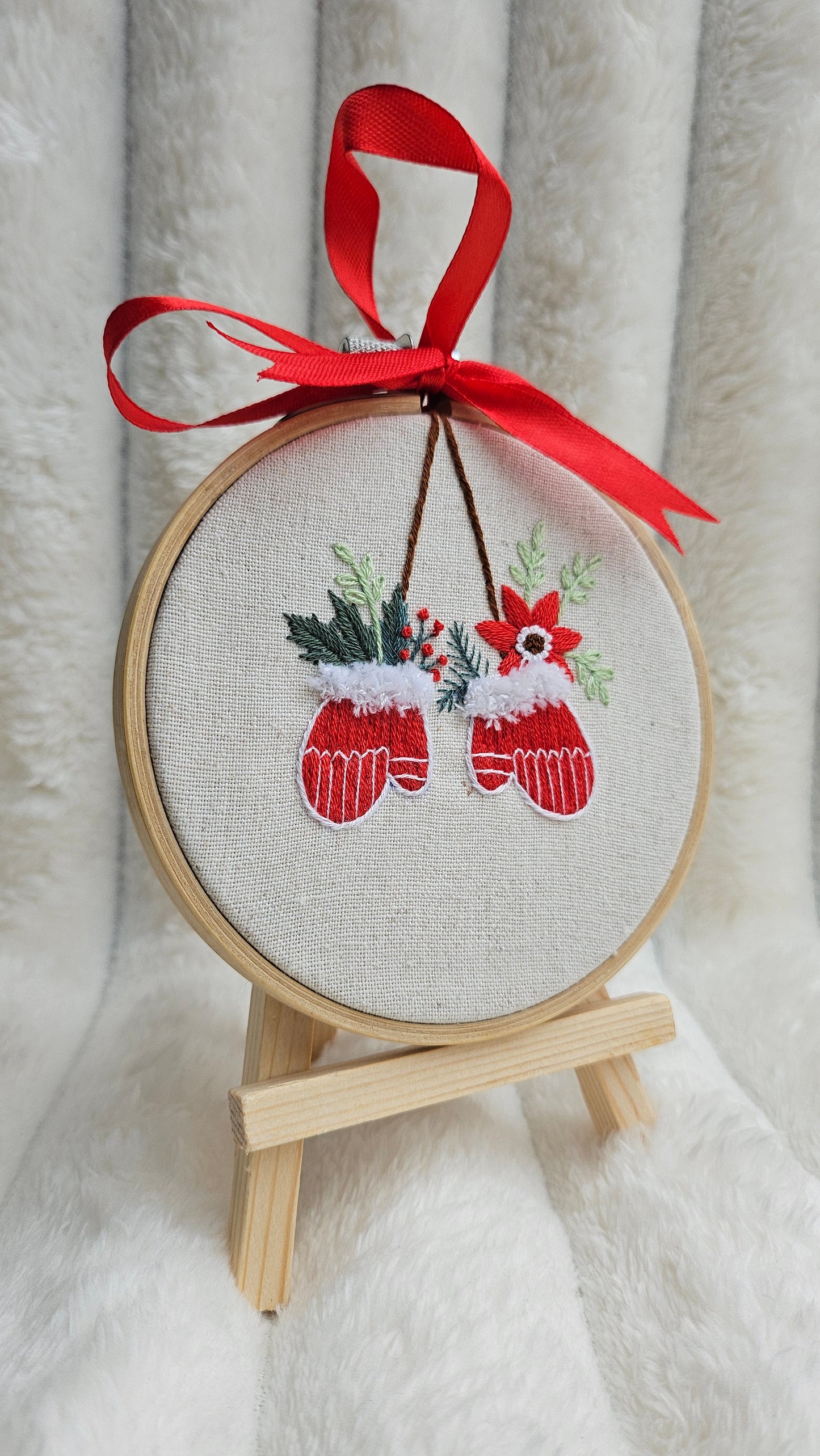 Embroidered Christmas Ornament, Art Display